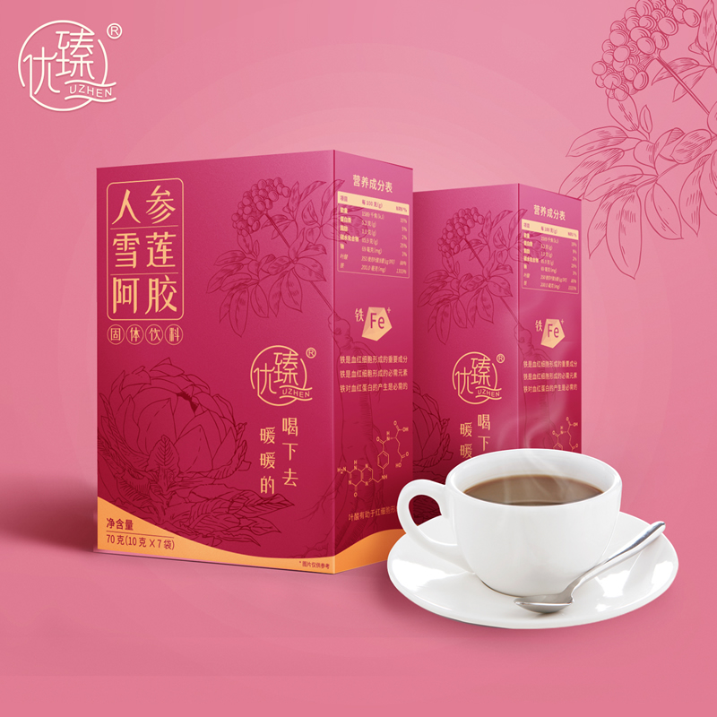 雪蓮阿膠固體飲料案例